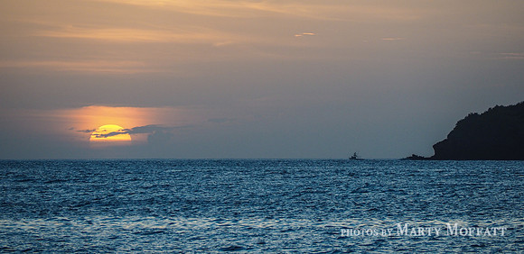 Sunset over the Carribbean Sea